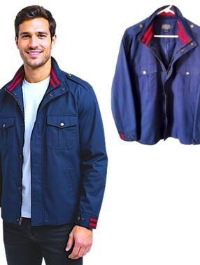 Pendleton Retro Military Navy Blue Jacket Men's Large Vintage 70s 80s VibesNWOT